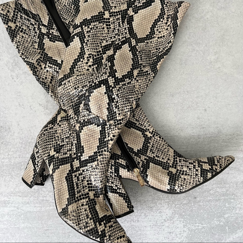 Snakeskin Tall Boots